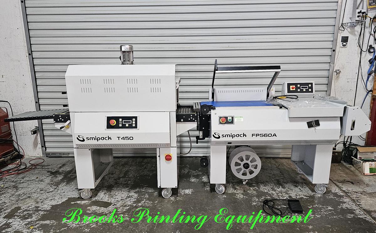 Used Smipack Semi-Automatic L-Sealer FP560A with T450 Tunnel, 2019