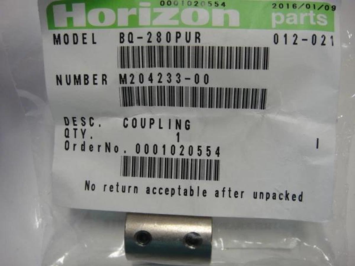 Horizon BQ 280 PUR Coupling, Part #M204233-00