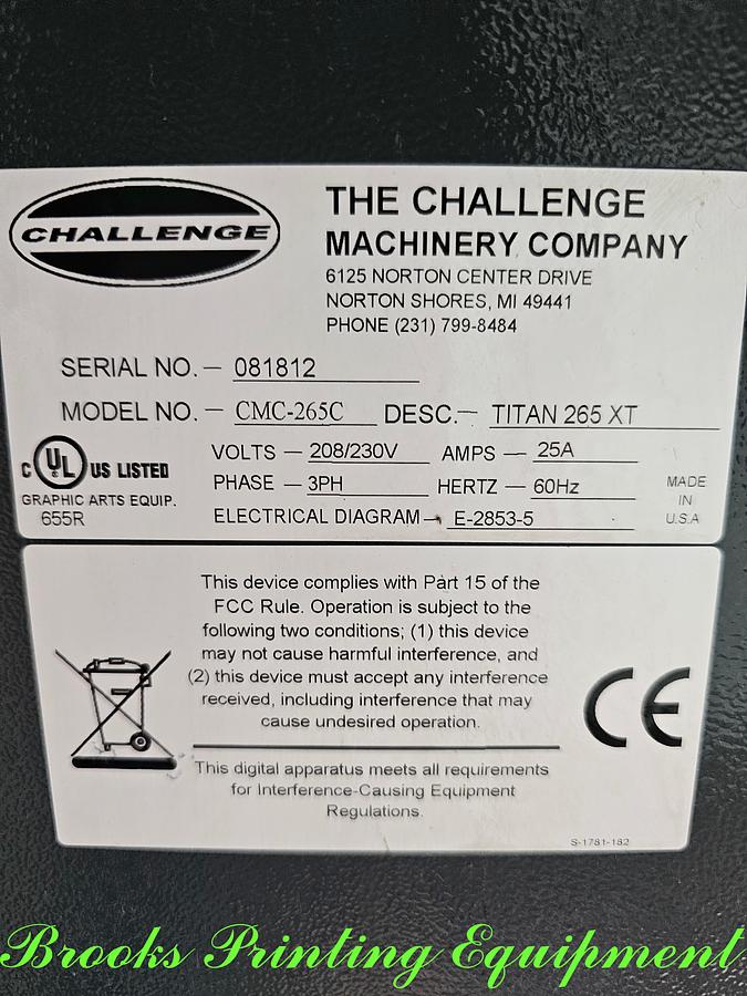 Used Challenge Titan 265 XT, 2008