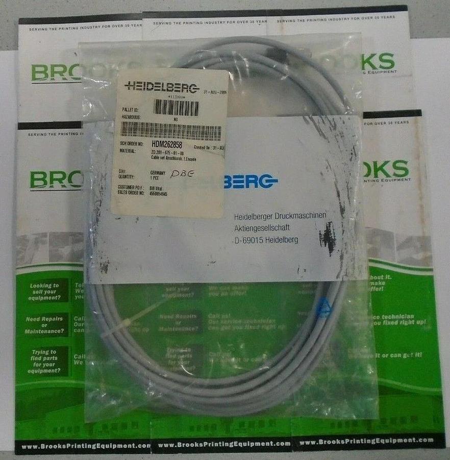 Heidelberg Cable for Encoder, Part #ZD.289-675-01-00