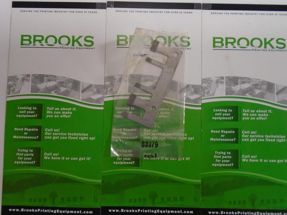 Used AB Dick 360 Impression Gripper Finger 1/4, Part #83378