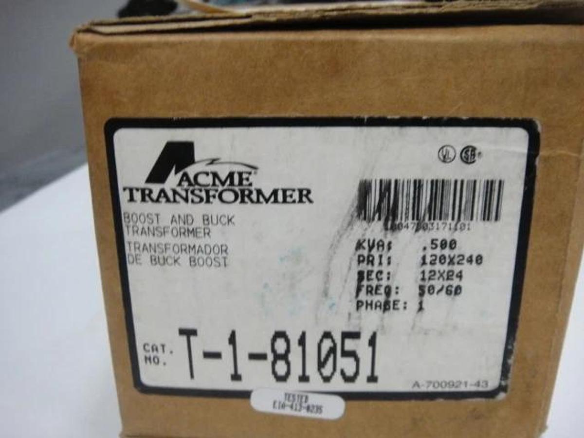 Used Acme Boost and Buck Transformer