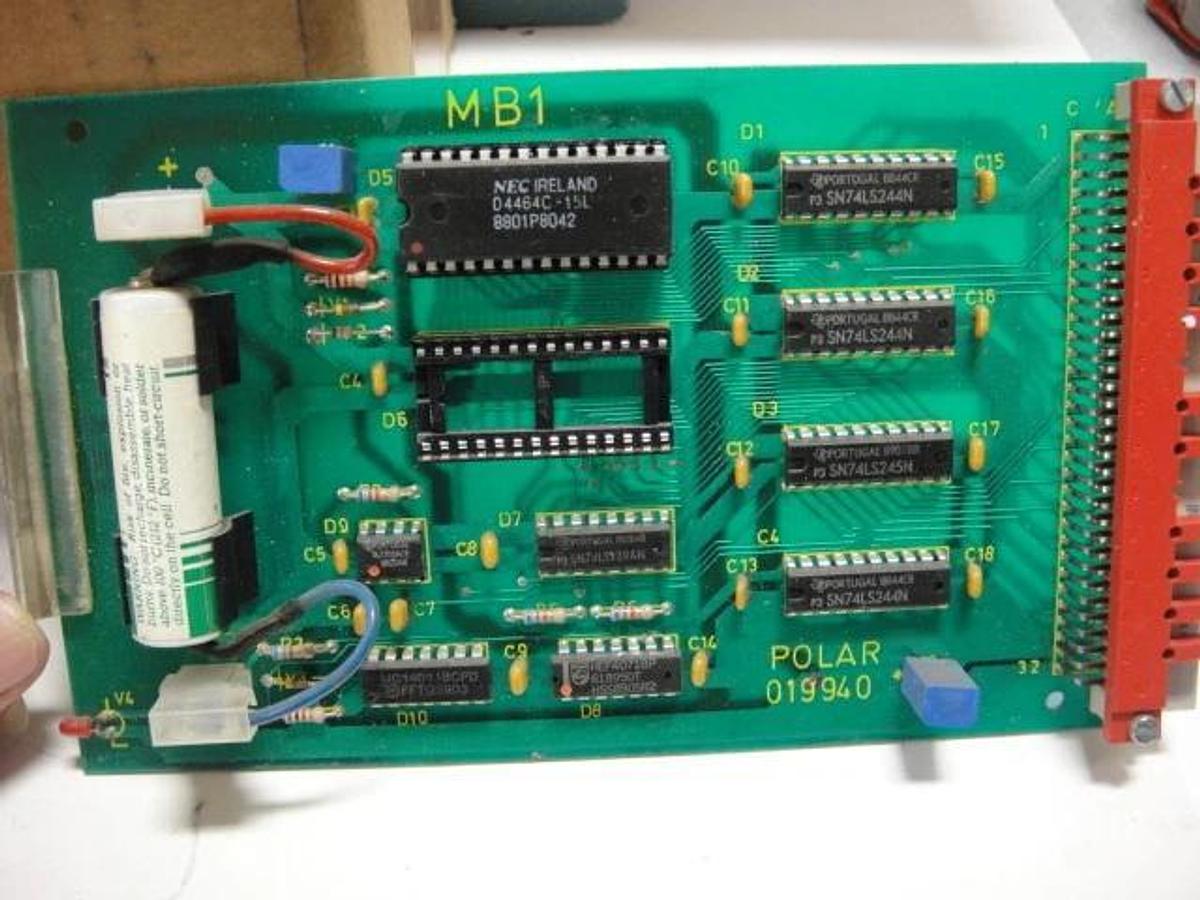 Used Polar 76EM MB1 Card, Part #019940
