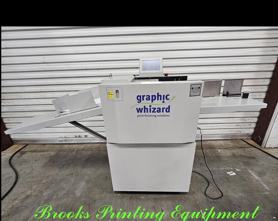 Used Graphic Whizard PT 335A Plus Multi Crease Up/Down, Cross/Rotary/Bi/Strike Perf & Score, Video
