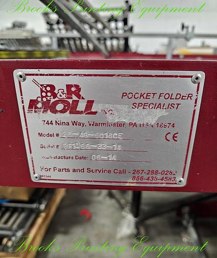 Used B & R Moll Friction Feeder, 2014