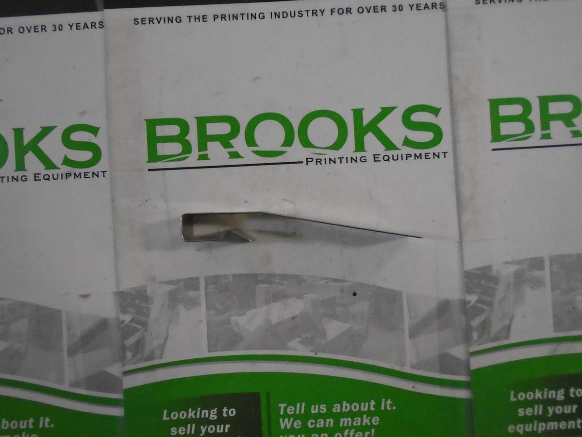 Heidelbeg QM 46 Leaf Spring, Open Clip 6mm, Part #A1.022.019