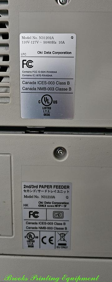 Used OKI PRO 900 Digital Printer with Feeder & Conveyor