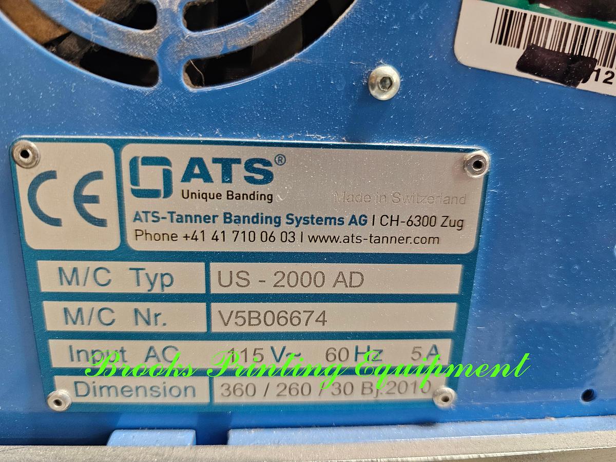 Used ATS US-2000 AD Ultra-Sonic Banding Machine, Video