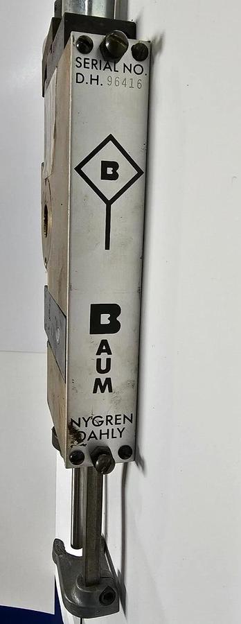 Used Baum/Nygren Dahly Paper Drill Head, Serial #D.H.96416