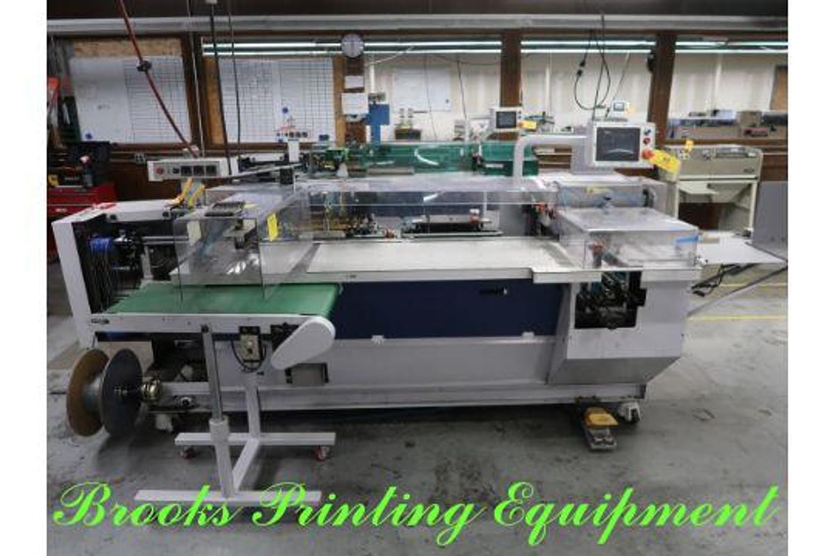 Used Shin Heung Machinery Model SHPF-400P Automatic Plastic Coil Punch and Bind Machine with Take off Delivery Conveyor