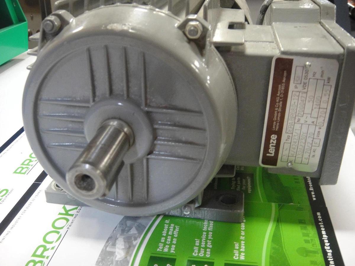 Used Lenze Motor, Type:DERABRO80-12