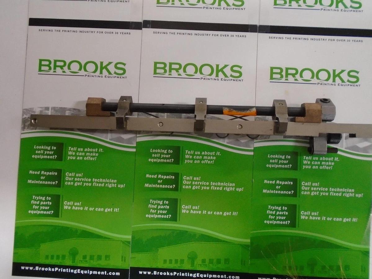 AB Dick 8800 Gripper Bar Assembly, 1 to 1 Chain Delivery Part #016646