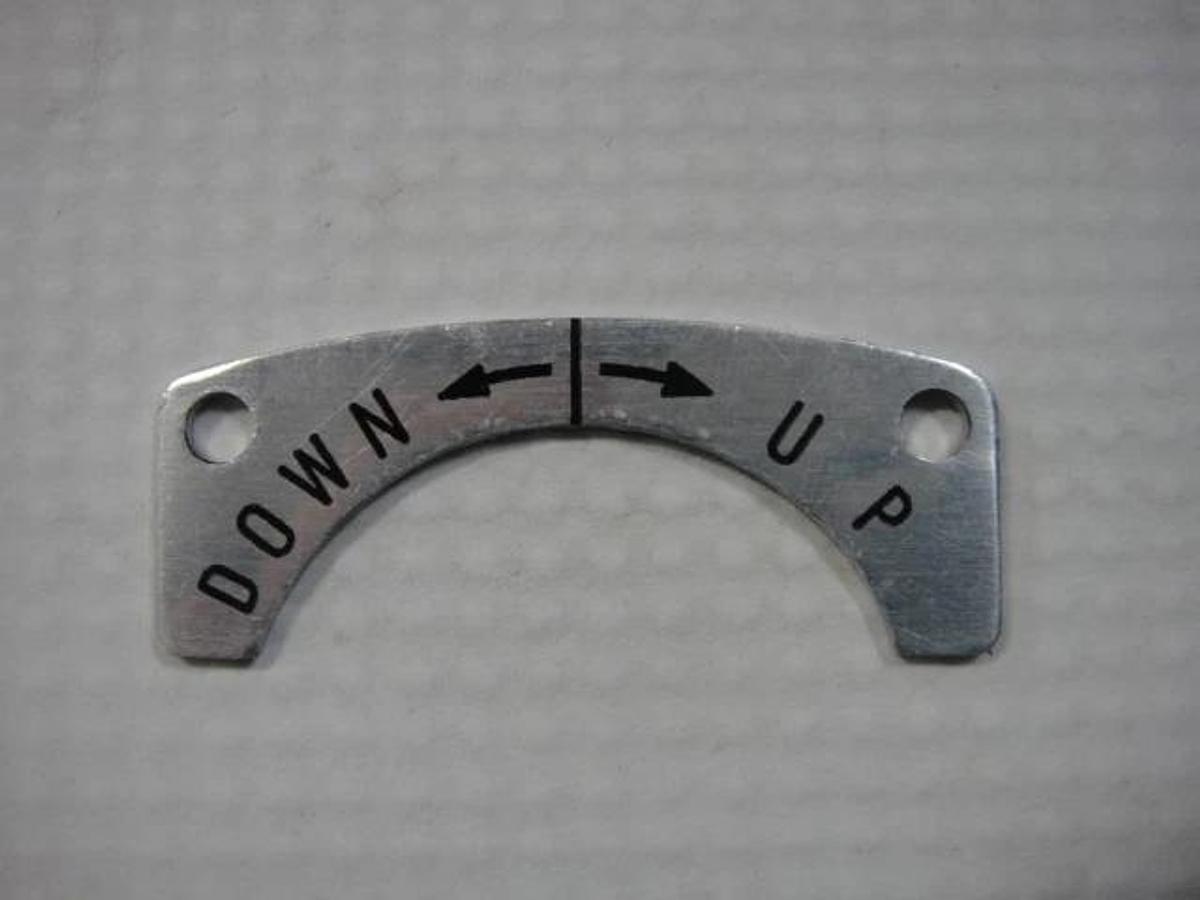 Hamada OEM Name Plate, Part #I26-29-3