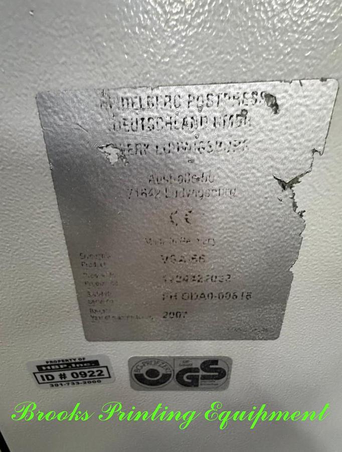 Used Heidelberg Stahl TH-82 Pallet Fed Folder, 2016