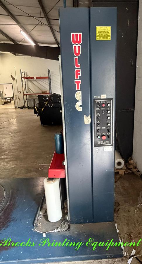 Used Wulftec WLP-200 Semi-Automatic Pallet Stretch Wrapper 