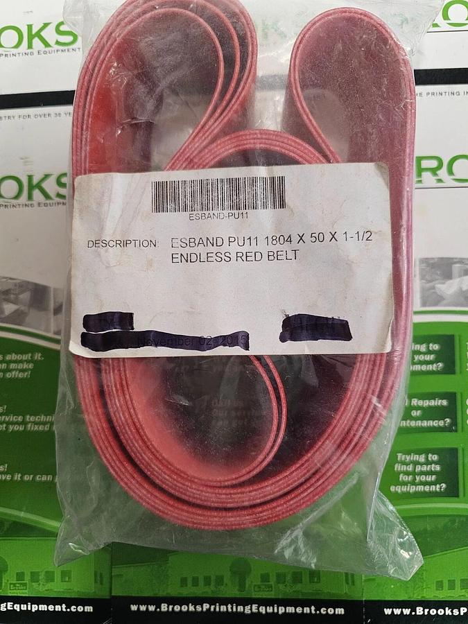 MBO Red Infeed Belt, Part #0106920