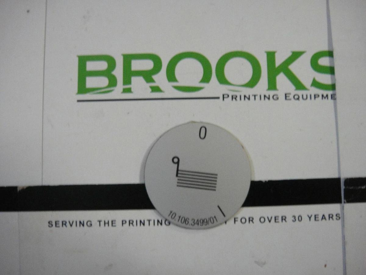 Heidelberg Plate, Part #10.106.3499/01