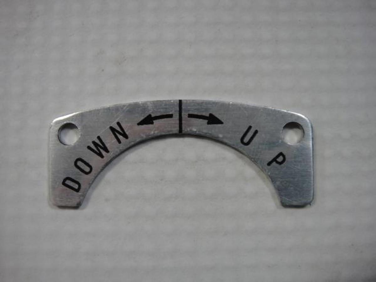 Hamada OEM Name Plate, Part #I26-29-3