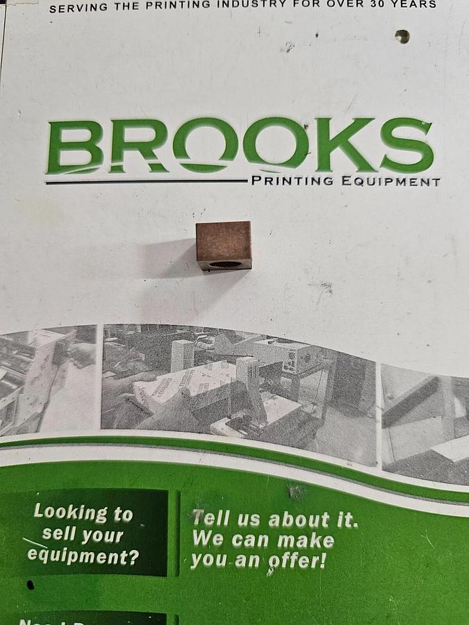 MBO Roller Adjustment Brass Block, Part #1.0.5326.020