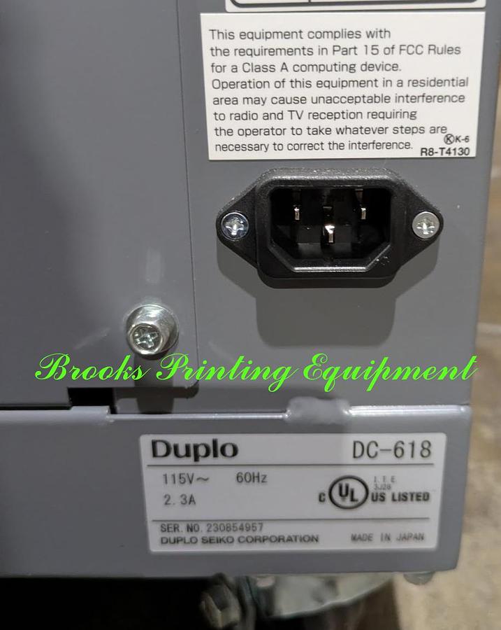 Used Duplo DC-618