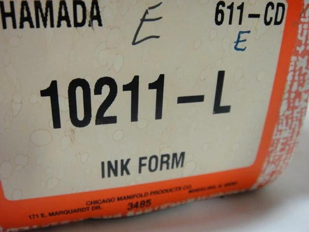 Hamada 611-612 Duetto, 2nd Head Ink Form Roller (Large), Part #10211-L