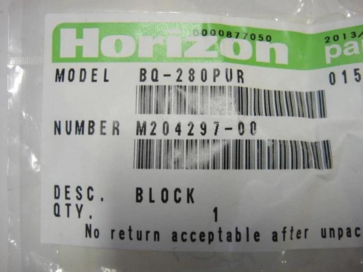 Used Horizon BQ 280 PUR Block, Part #M204297-00
