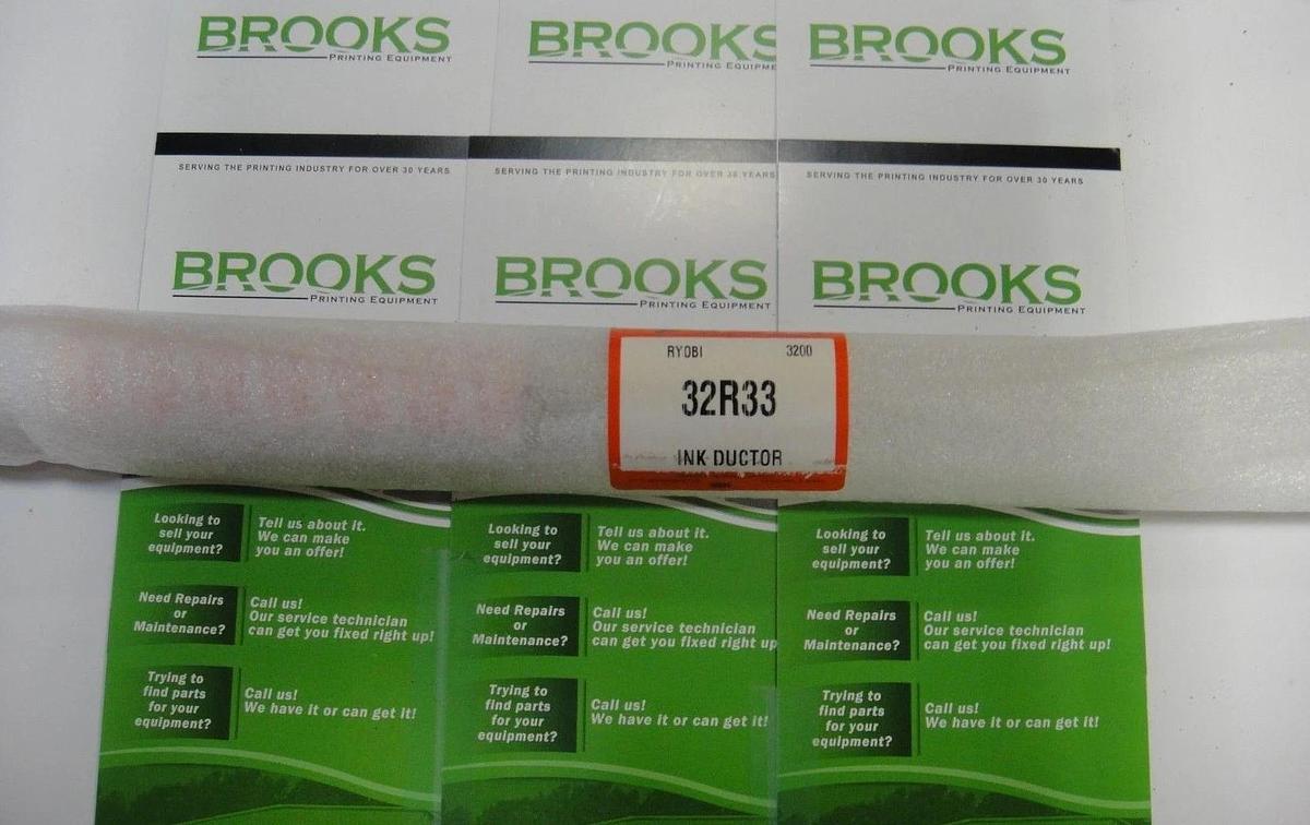 Ryobi 3200 Ink Ductor Roller (New Style), Part #32R33