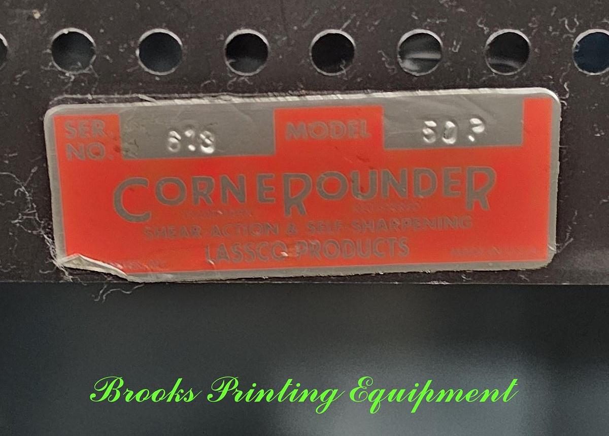 Used Lassco 50 Round Corner Machine