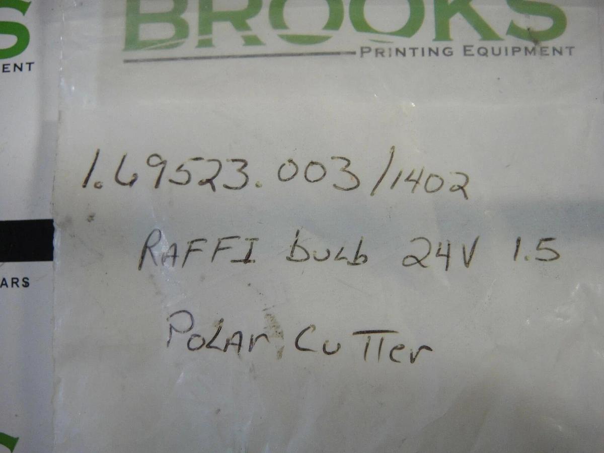 Raffi Bulb 24 Volt for Polar Cutter, Part #1.69523.003/1402