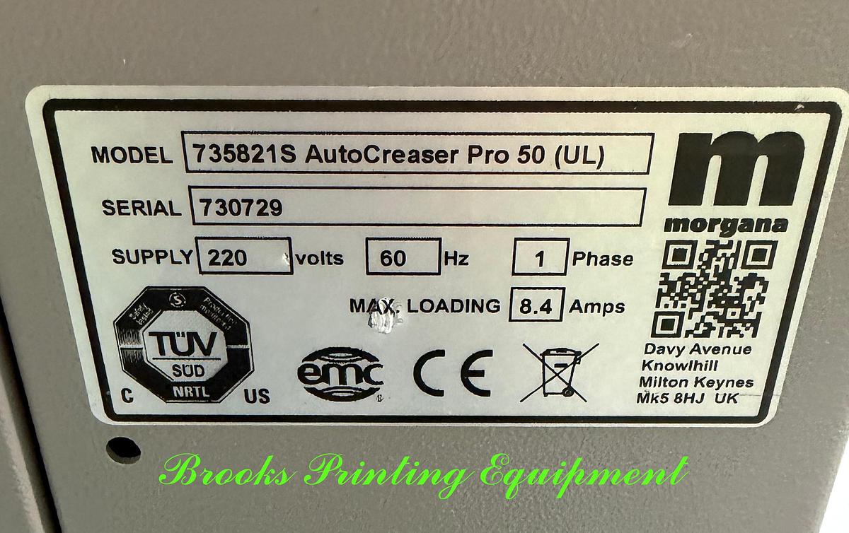 Used Morgana Auto Creaser Pro 50