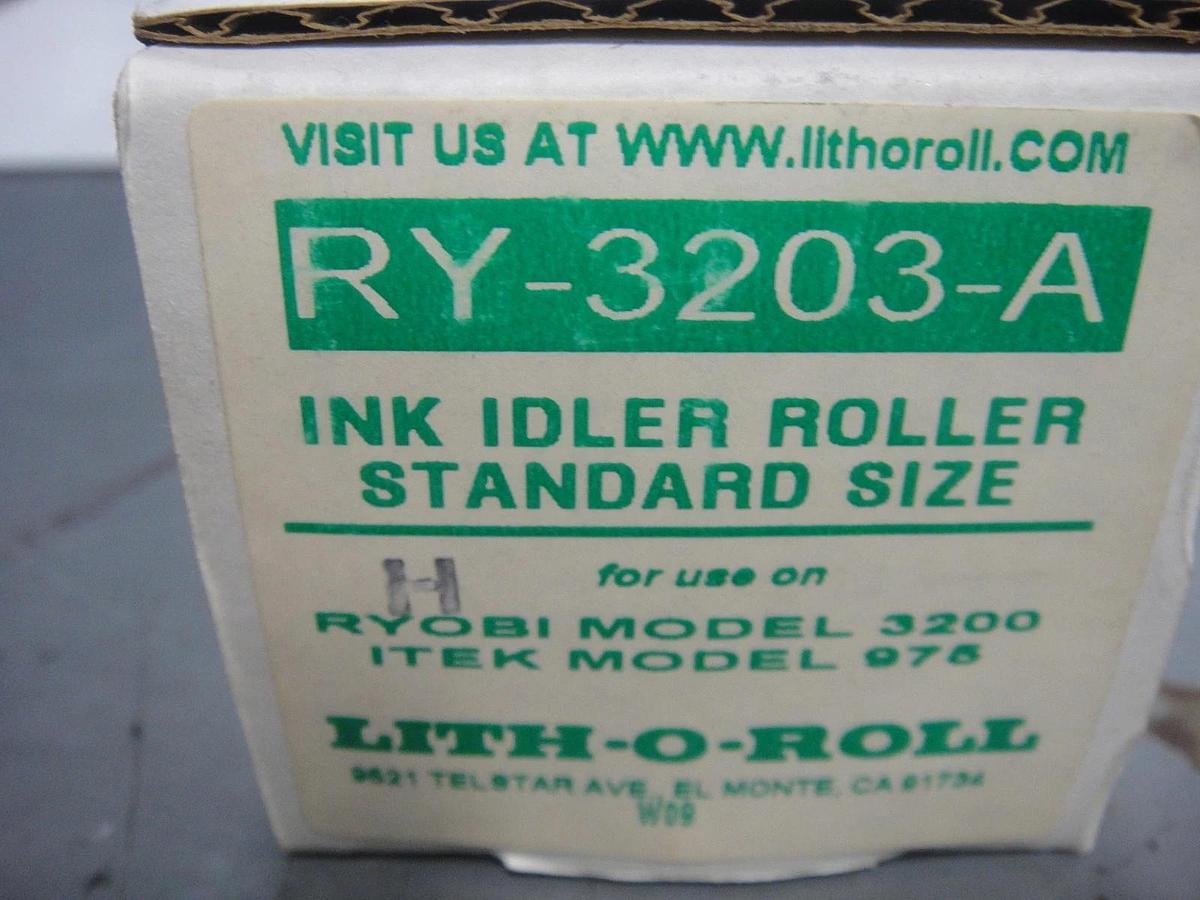 Used Ryobi 3200 Ink Idler Roller, Standard Size, Part #RY-3203-A
