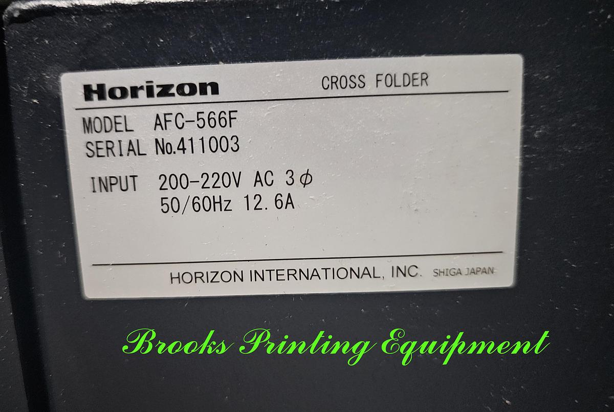 Used Horizon AFC-566F Cross Folder