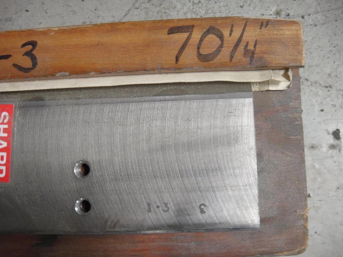 Used Polar 70 1/4" (16 Straight Holes) Cutting Blade