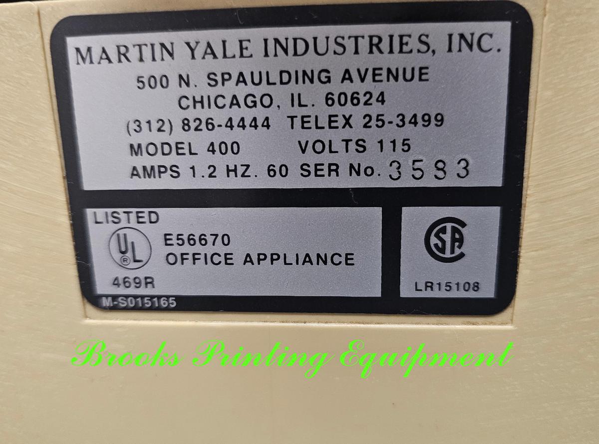 Used Martin Yale 400 Jogger
