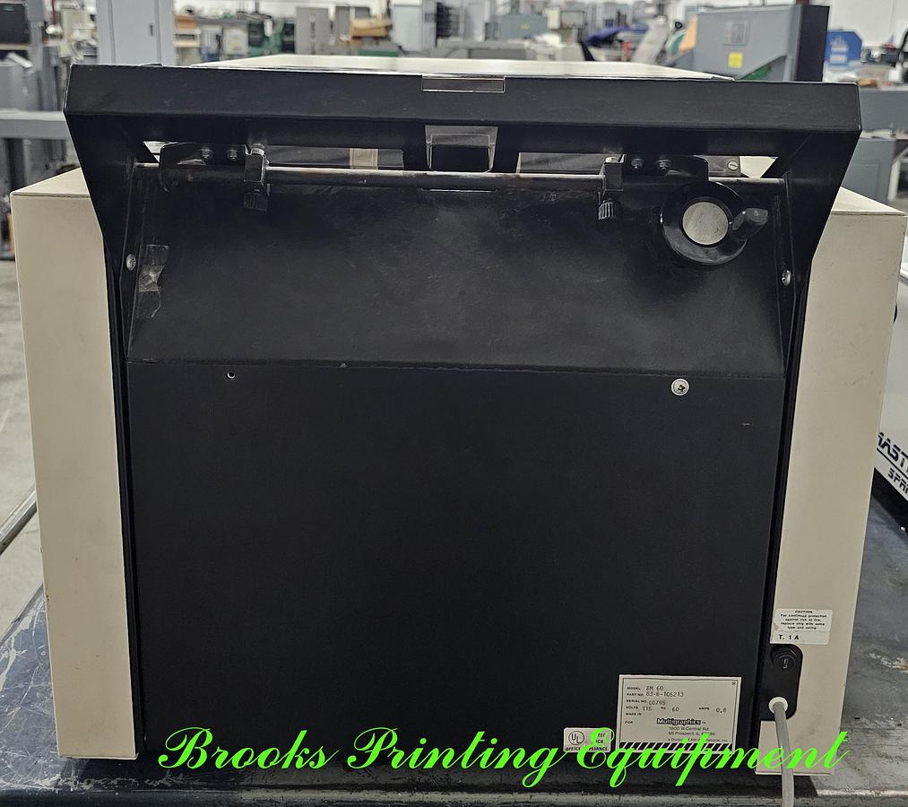 Used Multigraphics BM60 Booklet Making System, Video