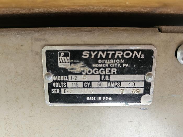 Used Syntron J-2 Jogger, Video