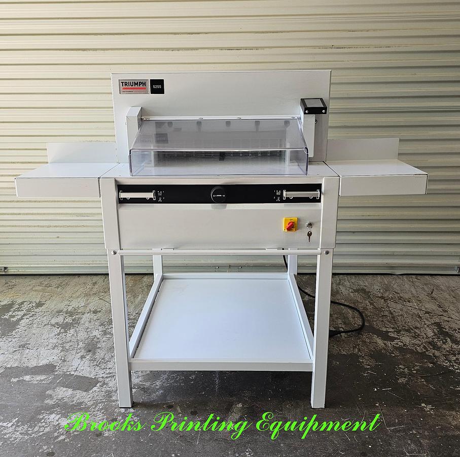 Used Triumph 5255 Paper Cutter, 2019