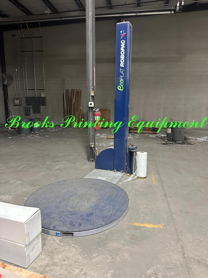 Used Robopac Ecoplat FRD Pallet Wrapper, 2017 Video