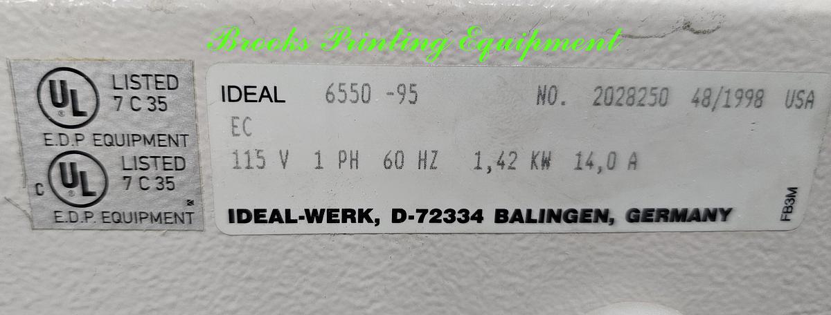 Used Triumph 6550-95EC, 1998, Video