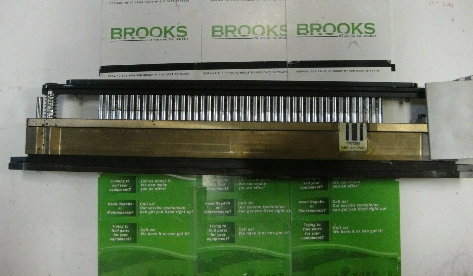 Used GBC 4:1 Oval Die, Part #7707290