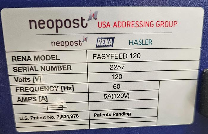 Used Rena T-650 Multi-Side Inline Tabber, Video