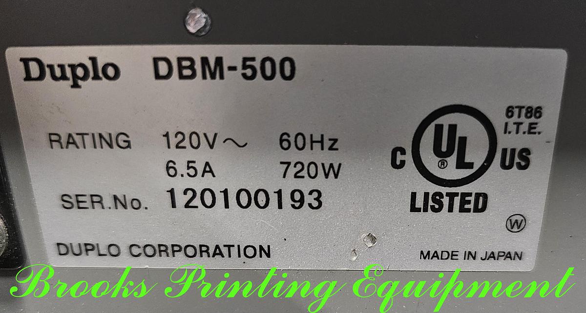 Used Duplo DSF-5000 Pro