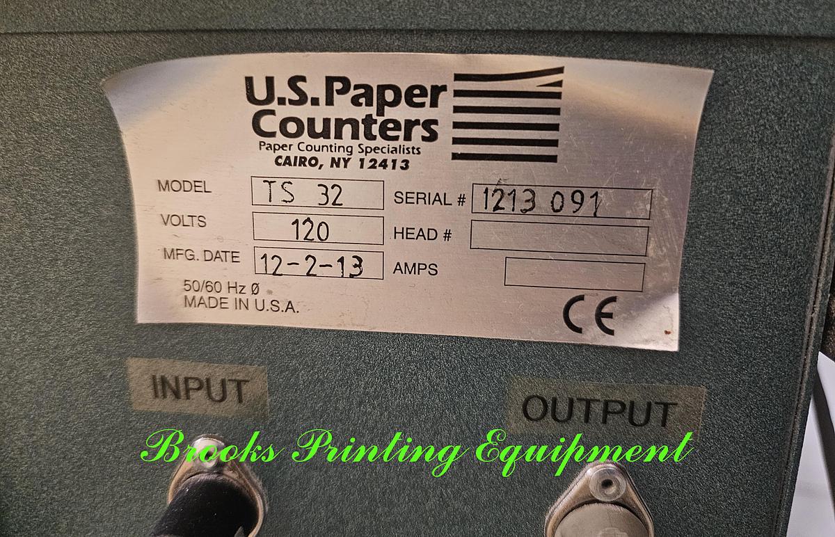 Used US Paper Counter TS 32 Shooter, 2013