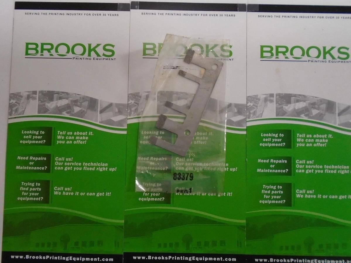 Used AB Dick 360 Impression Gripper Finger 1/4, Part #83378