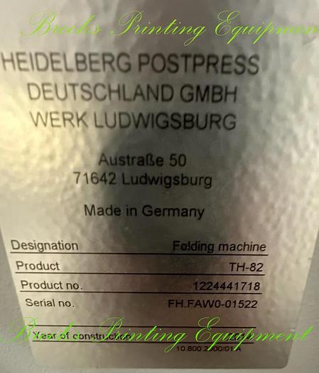 Used Stahl TH-82 4/4/4, 2014