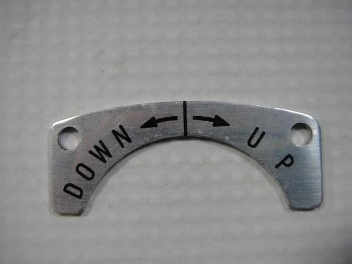 Hamada OEM Name Plate, Part #I26-29-3