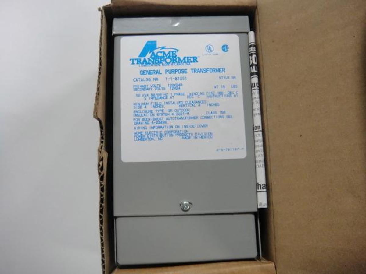 Used Acme Boost and Buck Transformer