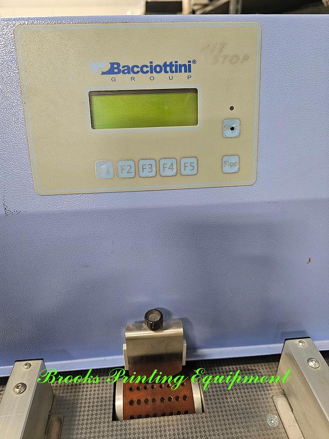 Used Bacciottini Pit Stop Creaser Folder DG Line, 2012