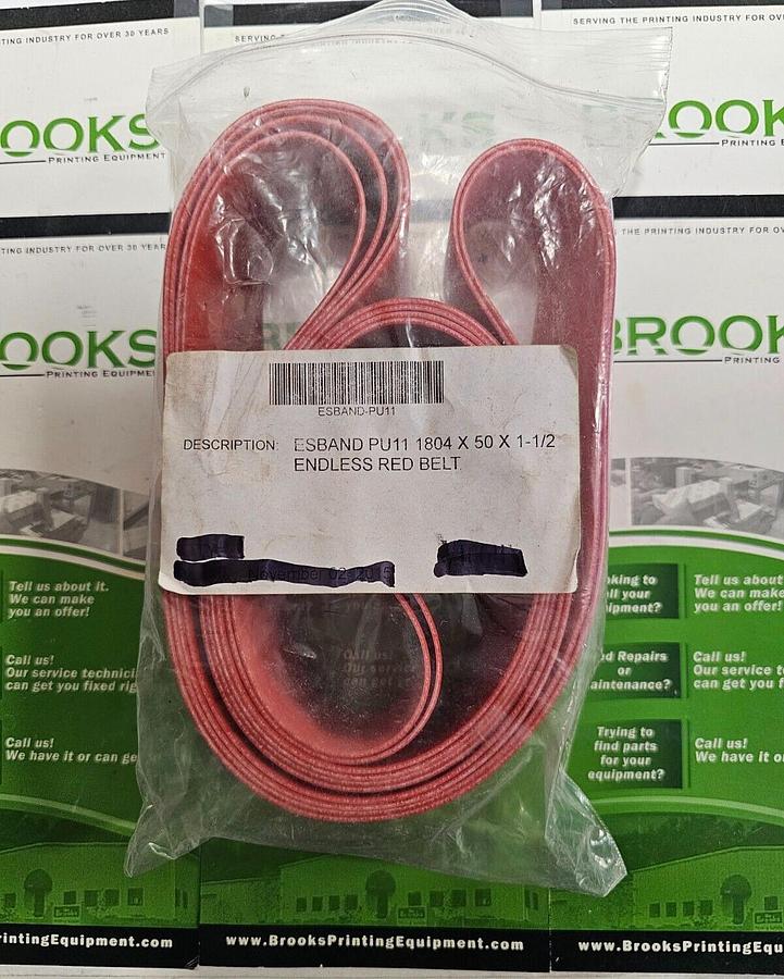 MBO Red Infeed Belt, Part #0106920