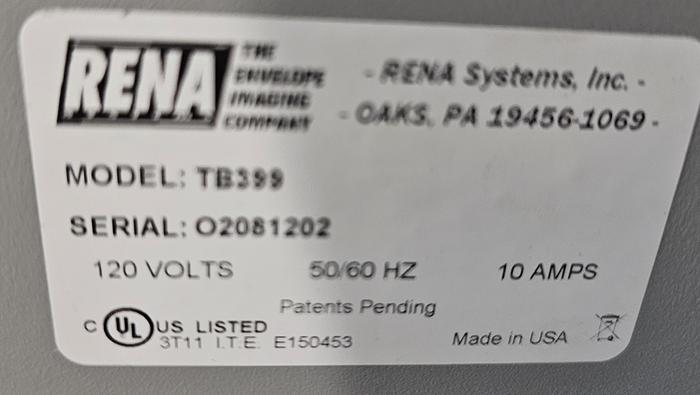 Used Rena T-650 Multi-Side Inline Tabber, Video